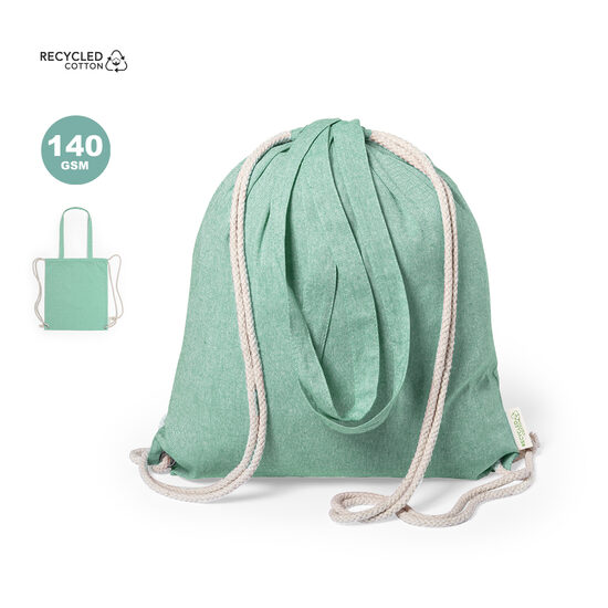 Nature line aukliņu mugursoma no izturīgas 140 g/m² pārstrādātas kokvilnas